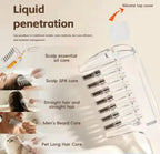 2-in-1 Scalp Applicator Comb & Essential Hair Oil Massager (Transparent)