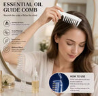 2-in-1 Scalp Applicator Comb & Essential Hair Oil Massager (Transparent)